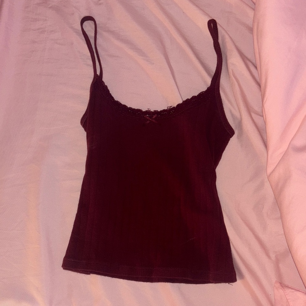 Harlow Deep Red Lace Camisole